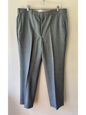 Vintage Thomson Rainy Day Wools Gray Dress Pants Wool Blend 32x32 Slaks
